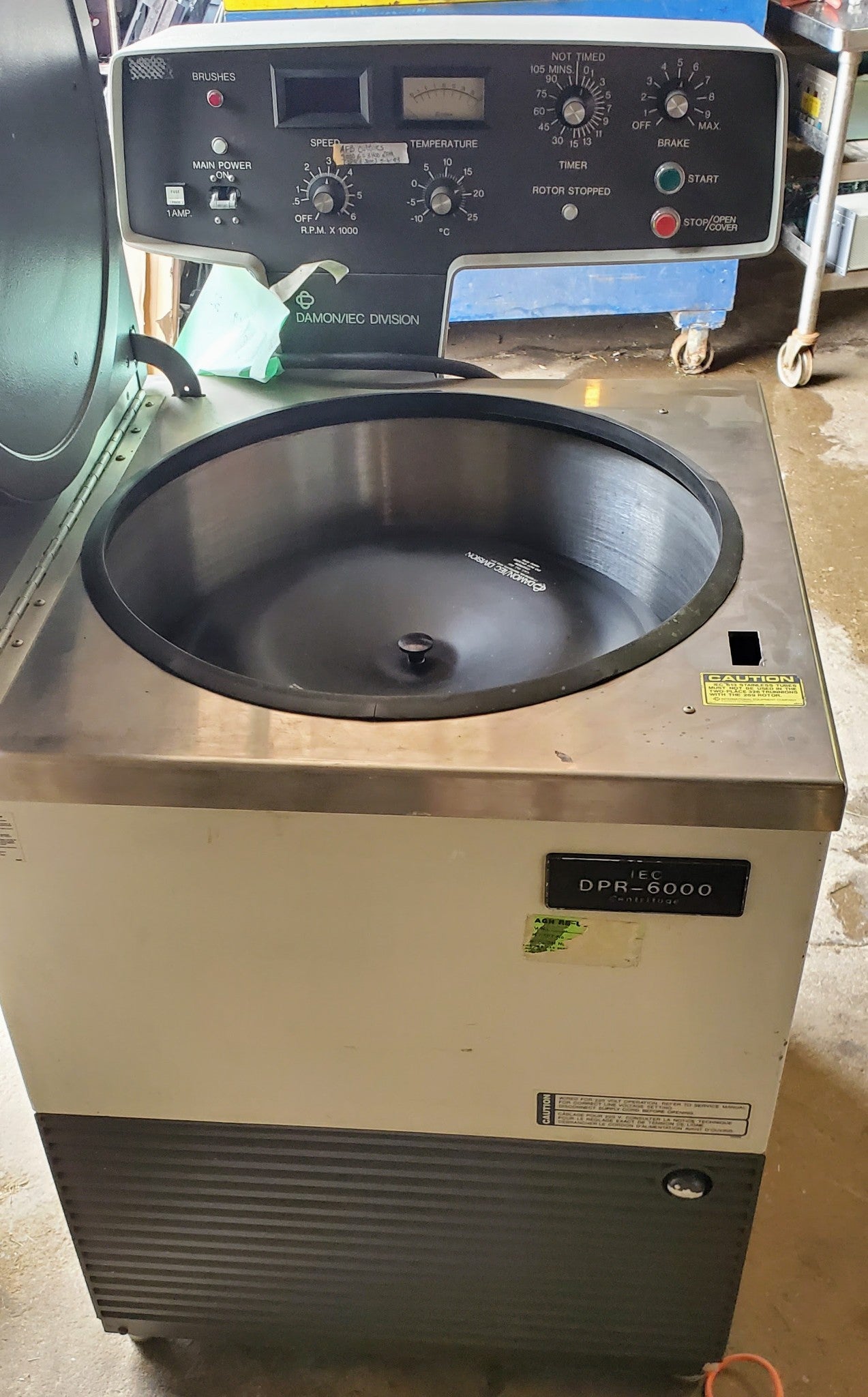 DAMON IEC DPR6000 REFRIGERATED FLOOR ULTRA-CENTRIFUGE ROTOR WATCH VIDEO FREESHIP