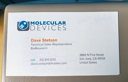 MOLECULAR DEVICES SPECTRAMAX M5 MICROPLATE READER HTRF UPGRADEABLE WATCH VIDEO