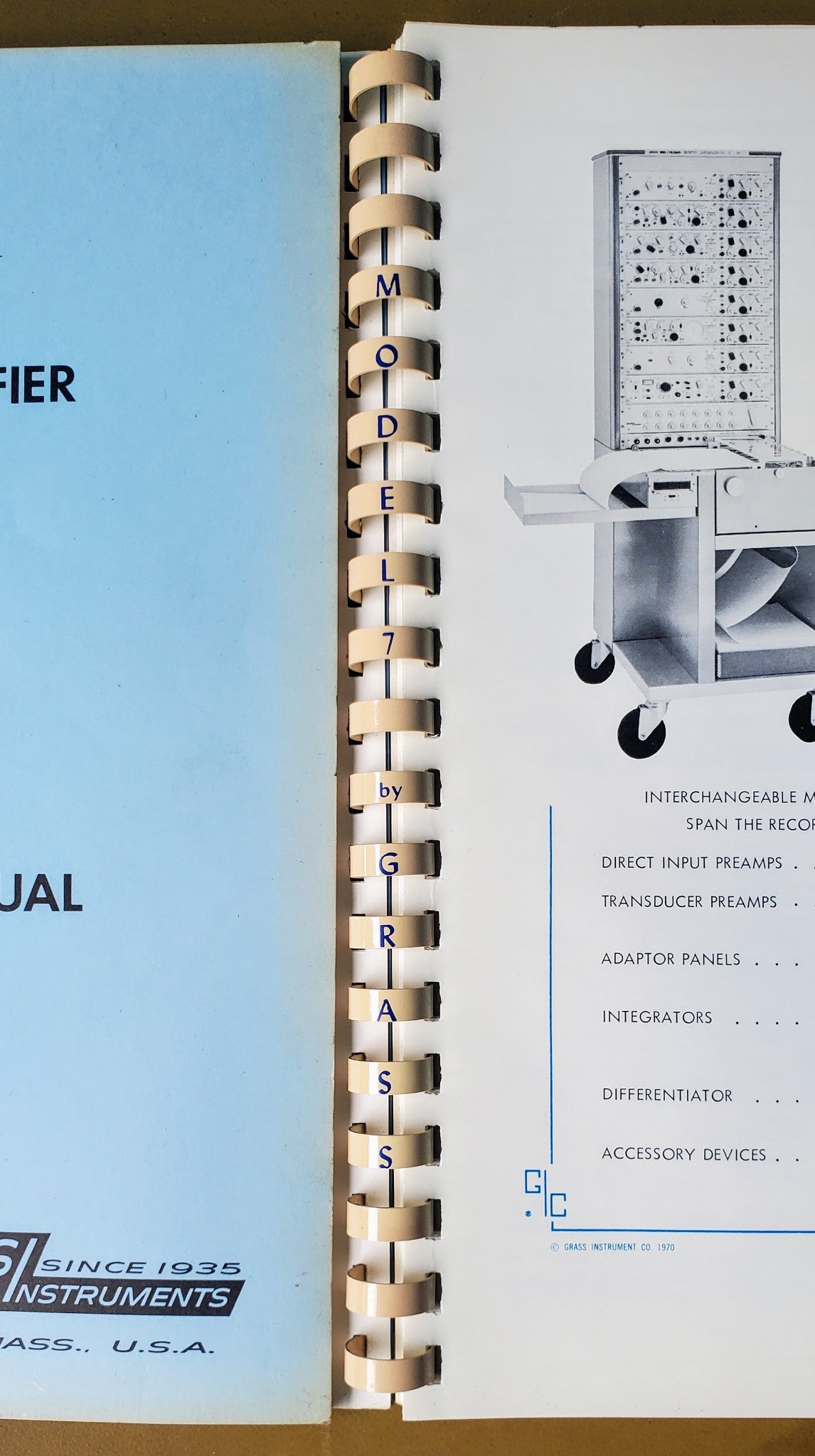 VINTAGE GRASS ® 7DA POLYGRAPH LIE DETECTOR MACHINE & EXTRA ACCESSORIES FREE SHIP