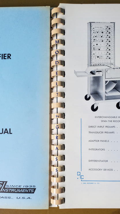 VINTAGE GRASS ® 7DA POLYGRAPH LIE DETECTOR MACHINE & EXTRA ACCESSORIES FREE SHIP