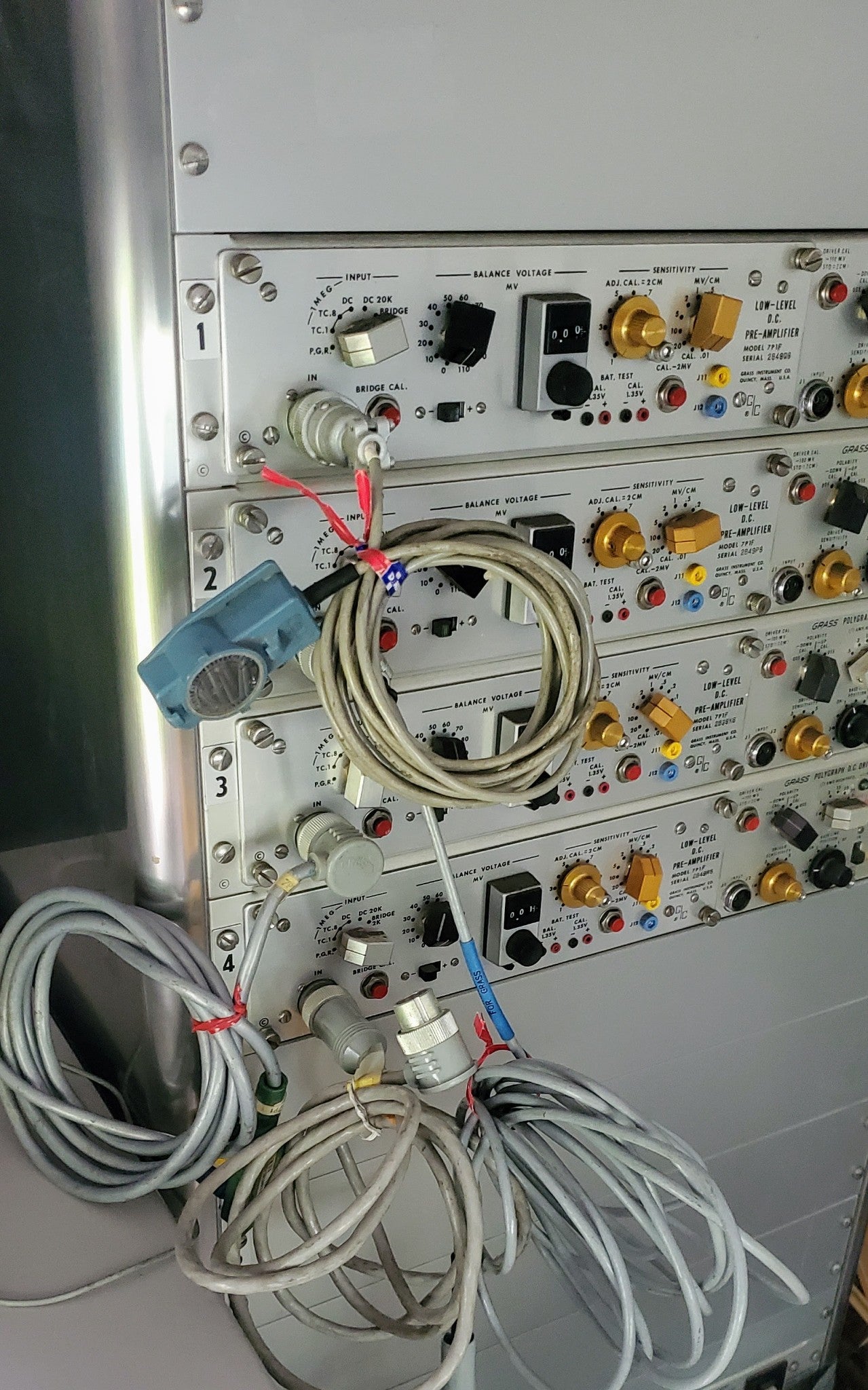 VINTAGE GRASS ® 7DA POLYGRAPH LIE DETECTOR MACHINE & EXTRA ACCESSORIES FREE SHIP