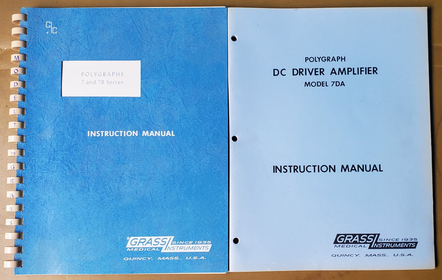 VINTAGE GRASS ® 7DA POLYGRAPH LIE DETECTOR MACHINE & EXTRA ACCESSORIES FREE SHIP