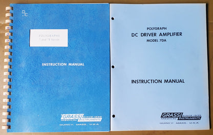 VINTAGE GRASS ® 7DA POLYGRAPH LIE DETECTOR MACHINE & EXTRA ACCESSORIES FREE SHIP