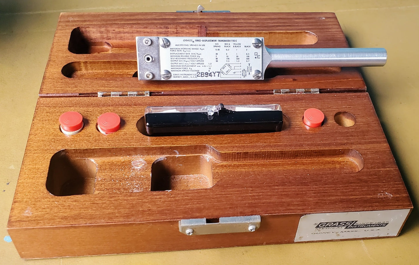 VINTAGE GRASS ® 7DA POLYGRAPH LIE DETECTOR MACHINE & EXTRA ACCESSORIES FREE SHIP