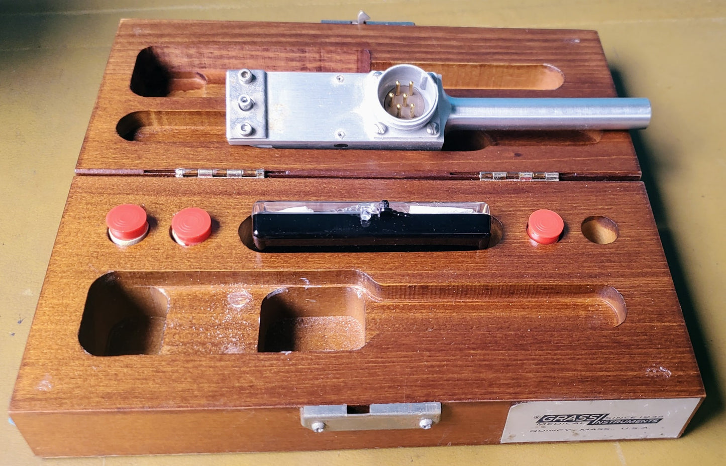 VINTAGE GRASS ® 7DA POLYGRAPH LIE DETECTOR MACHINE & EXTRA ACCESSORIES FREE SHIP