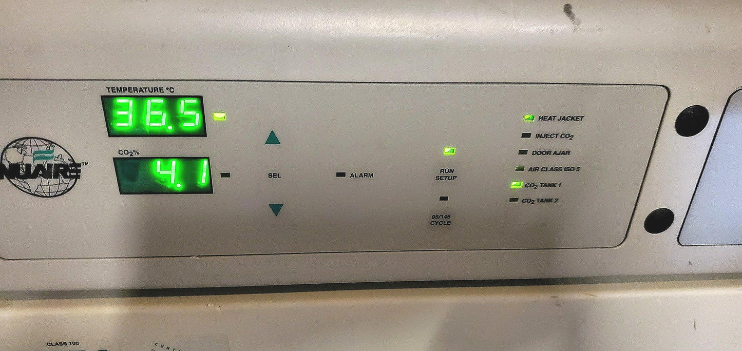 NUAIRE NU-5510 CO2 INCUBATOR & DOLLY 100% OPERATIONAL 90 DAY WARRANTY FREE SHIP