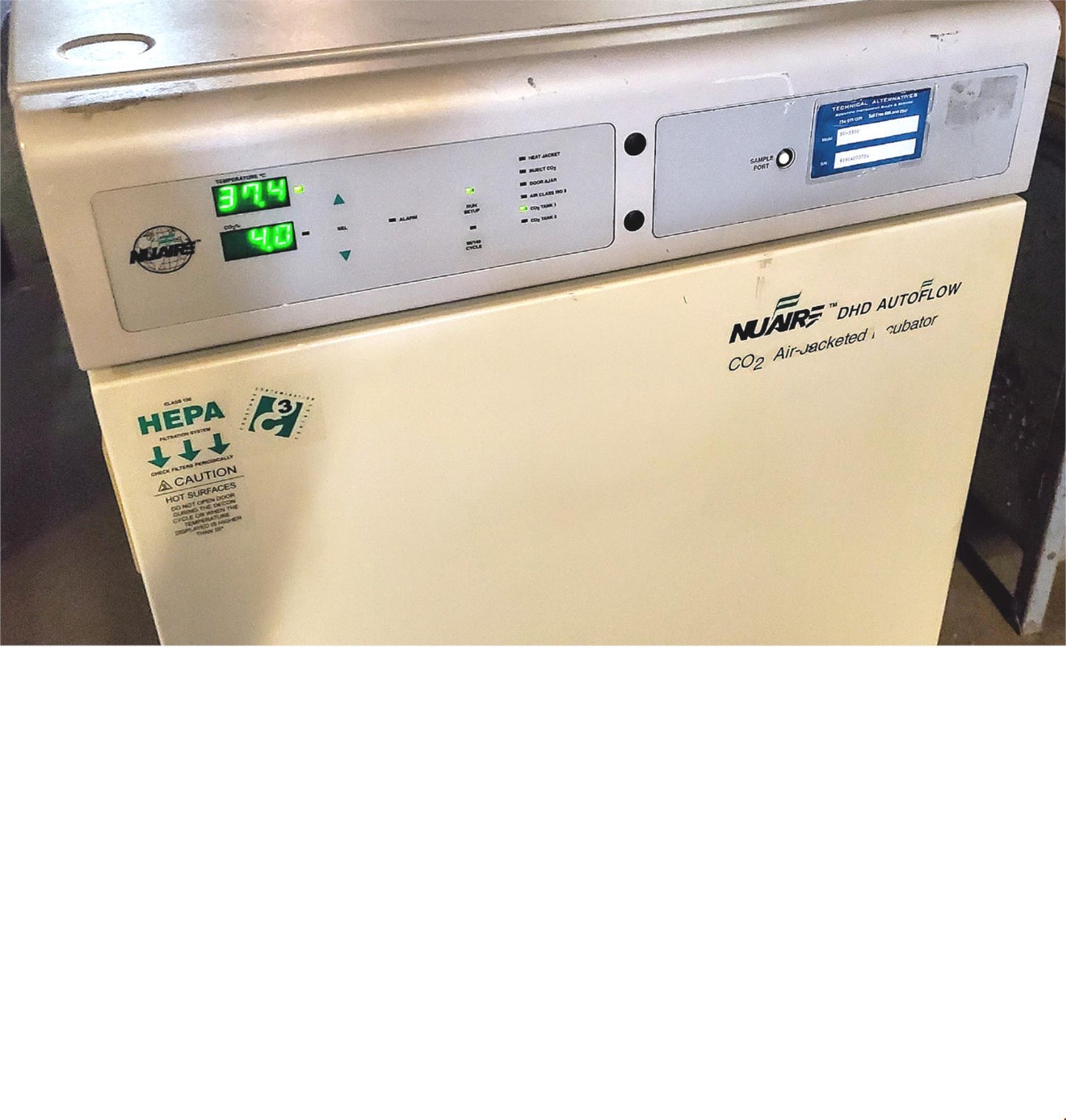 NUAIRE NU-5510 CO2 INCUBATOR & DOLLY 100% OPERATIONAL 90 DAY WARRANTY FREE SHIP