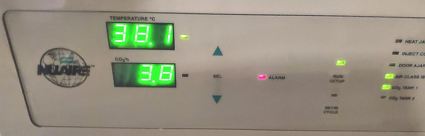 NUAIRE NU-8500 CO2 INCUBATOR 4 SHELVES 100% OPERATIONAL 90-DAY-WARRANTY FREESHIP