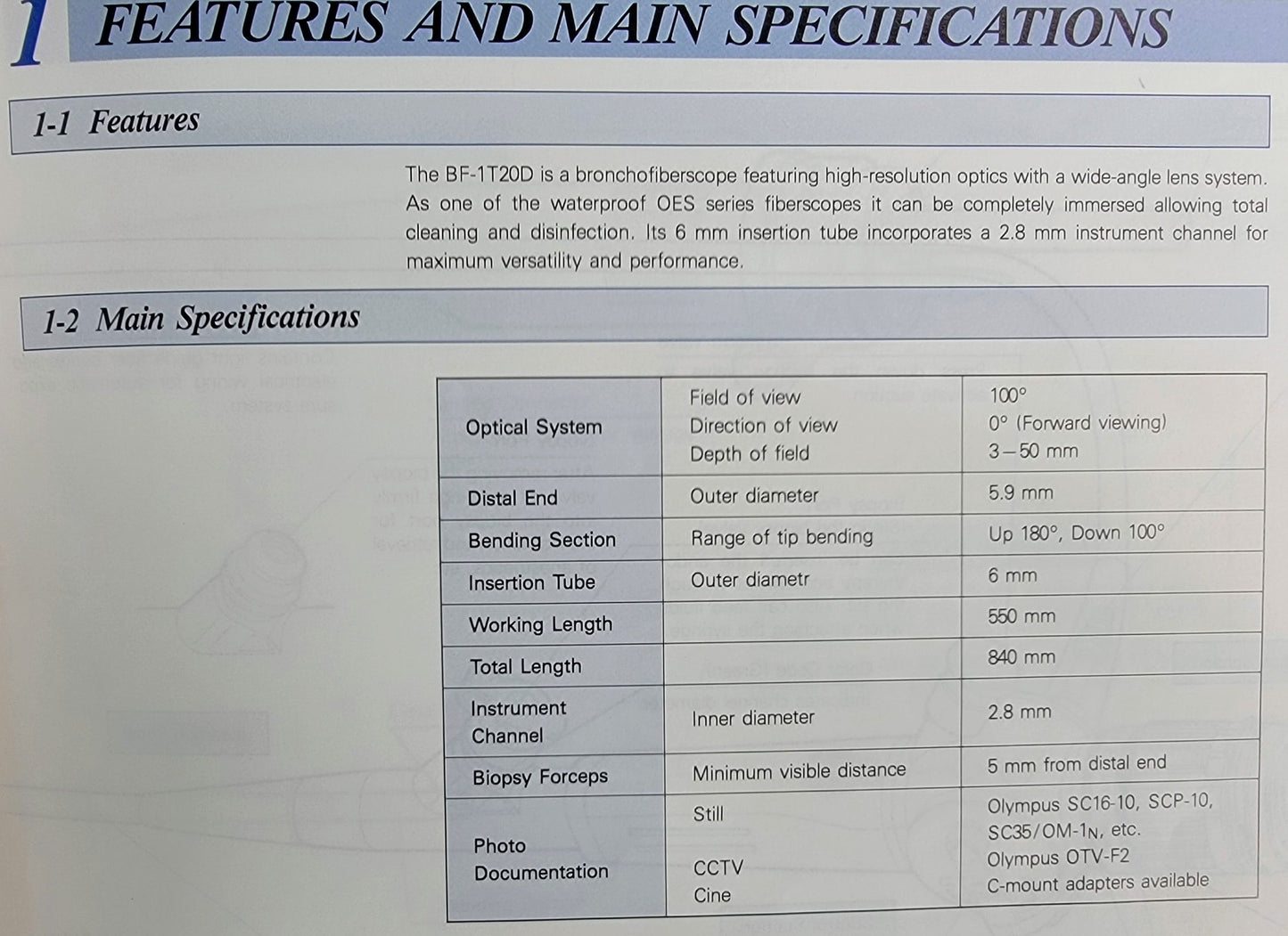 OLYMPUS LF-1 FIBEROPTIC INTUBATION AIRWAY MANAGEMENT MEDICAL SCOPE WATCH VIDEO