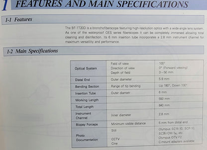 OLYMPUS LF-1 FIBEROPTIC INTUBATION AIRWAY MANAGEMENT MEDICAL SCOPE WATCH VIDEO