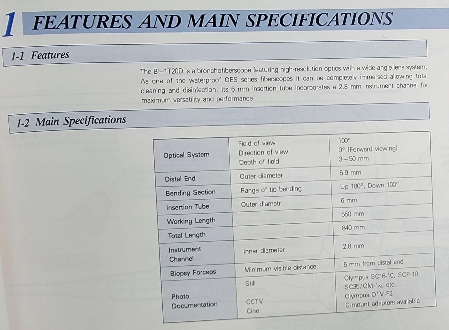 OLYMPUS LF-1 FIBEROPTIC INTUBATION AIRWAY MANAGEMENT MEDICAL SCOPE WATCH VIDEO