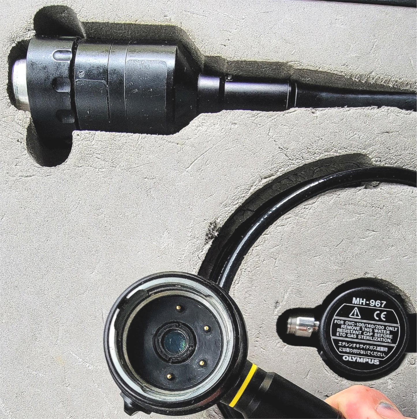 OLYMPUS EVIS OVC-140 VIDEOSCOPE CAMERA CONVERTER MH-967 with CASE 90DAY WARRANTY