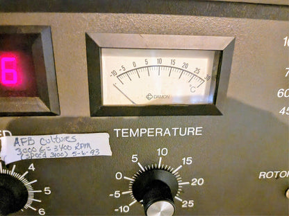 DAMON IEC DPR6000 REFRIGERATED FLOOR ULTRA-CENTRIFUGE ROTOR WATCH VIDEO FREESHIP