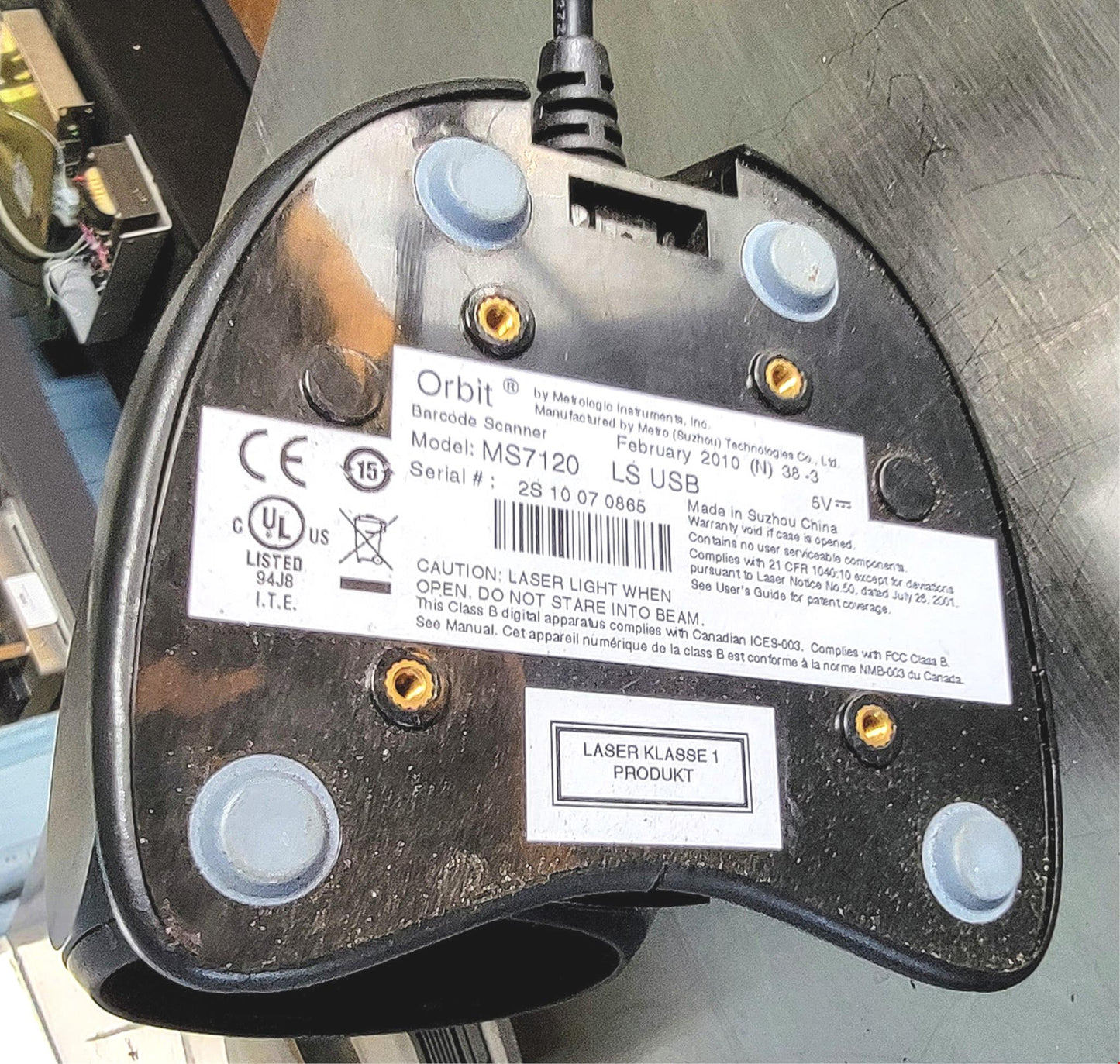 ORBIT MS7120 BARCODE TILT ADJUSTABLE LASER SCANNER READER WITH USB FREESHIP