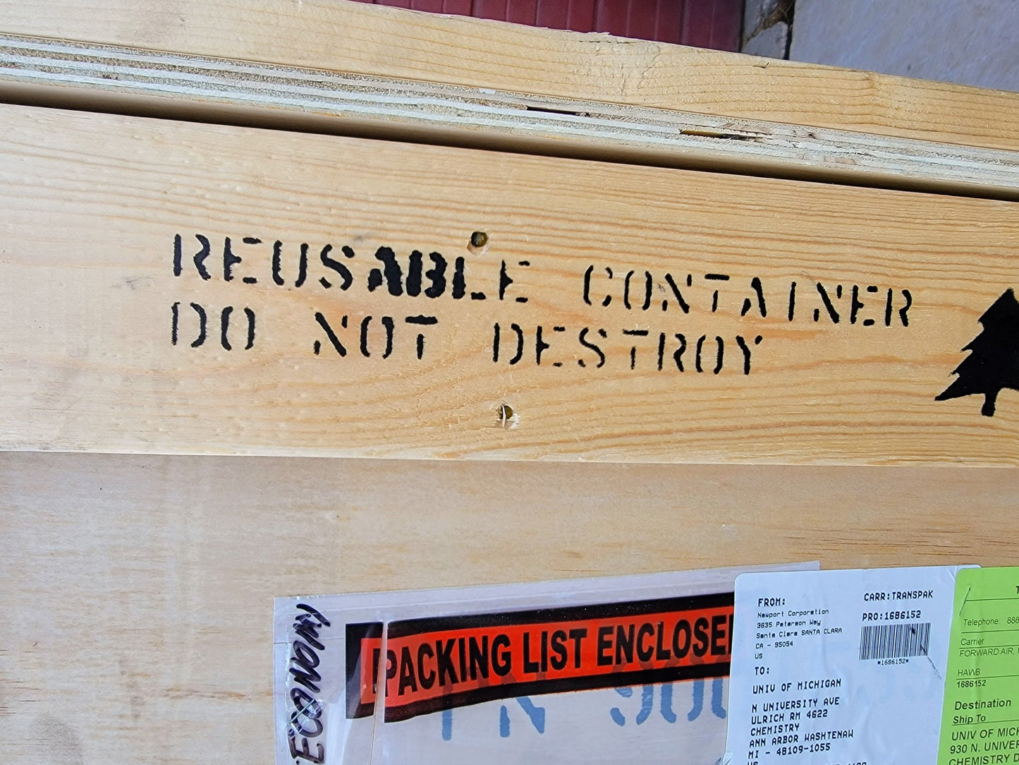 SCREW LOCK EXPORT CRATE WOOD TRANSPORT CONTAINER 72"Widex49"Deepx29"Hi FREESHIP