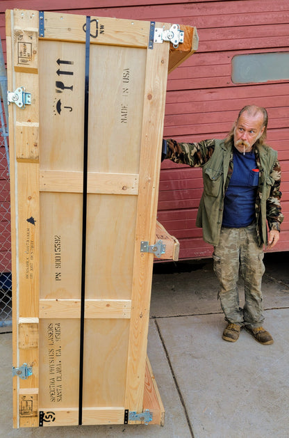 SCREW LOCK EXPORT CRATE WOOD TRANSPORT CONTAINER 72"Widex49"Deepx29"Hi FREESHIP