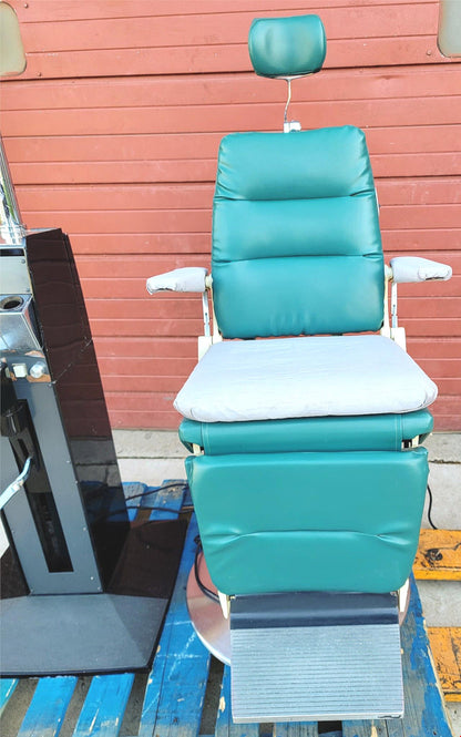 RELIANCE 980 OPHTHALMOLOGIC POWER EXAM CHAIR & INSTRUMENT STAND WATCH VIDEO