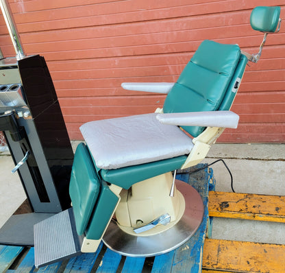 RELIANCE 980 OPHTHALMOLOGIC POWER EXAM CHAIR & INSTRUMENT STAND WATCH VIDEO