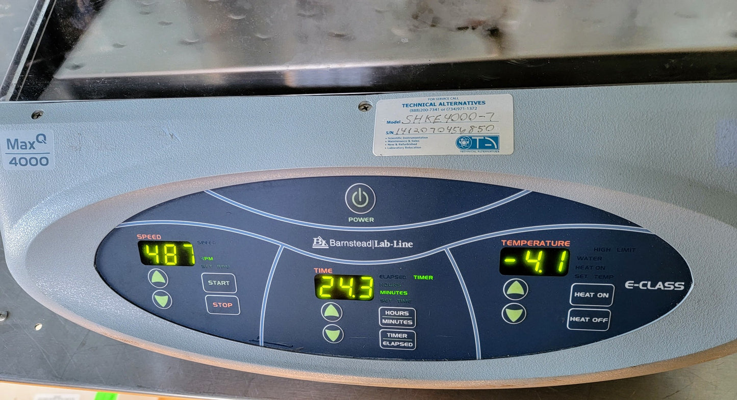 REFURBISHED THERMO BARNST MaxQ4000 REFRIGERAT ORBITAL SHAKE INCUBATOR WATCHVIDEO