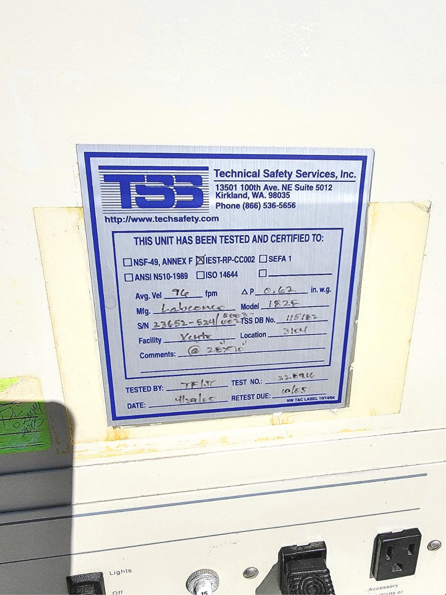 FORMA SCIENTIFIC 1828 6ft SAFETY ENCLOSURE FUME HOOD WORKSTATION STAND FREESHIP