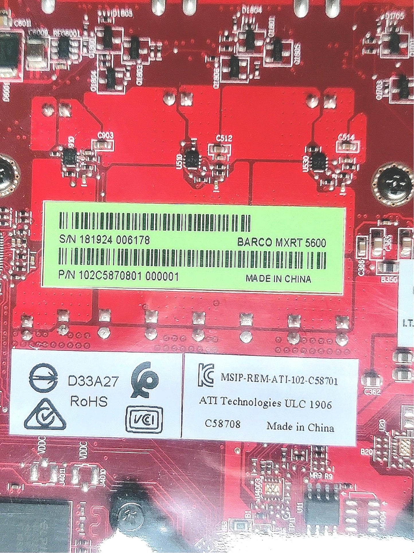 BRAND NEW SEALED BARCO DC MXRT 5600 ORIGINAL MEDICAL VIDEO GRAPHIC CARD FREESHIP