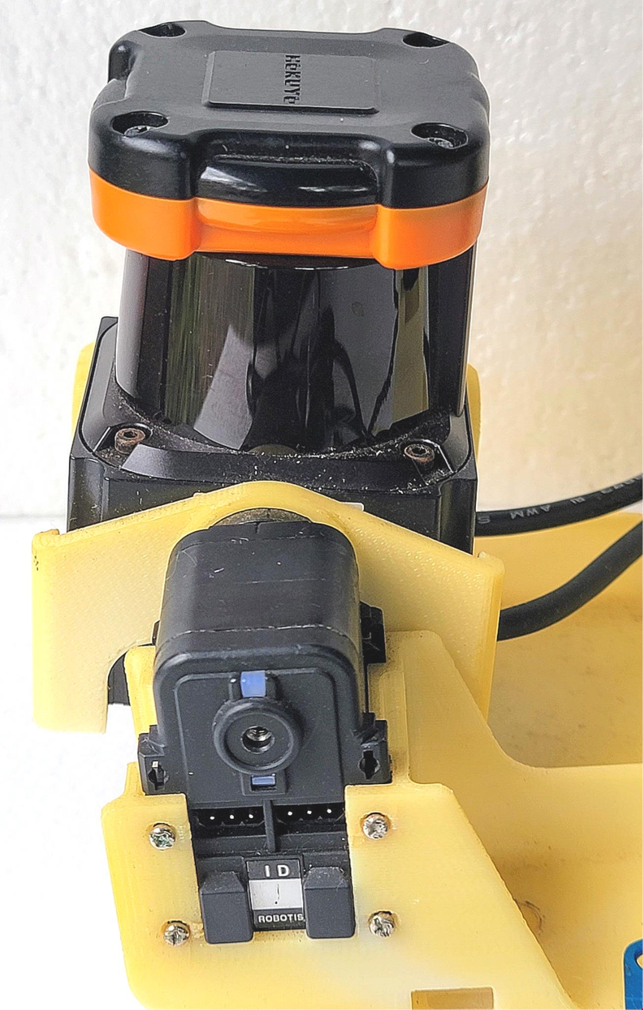 HOKUYO UTM-30LX SCANNING LASER RANGEFINDER MOUNT 3 DYNAMIXEL AX-20+ SERVO MOTORS