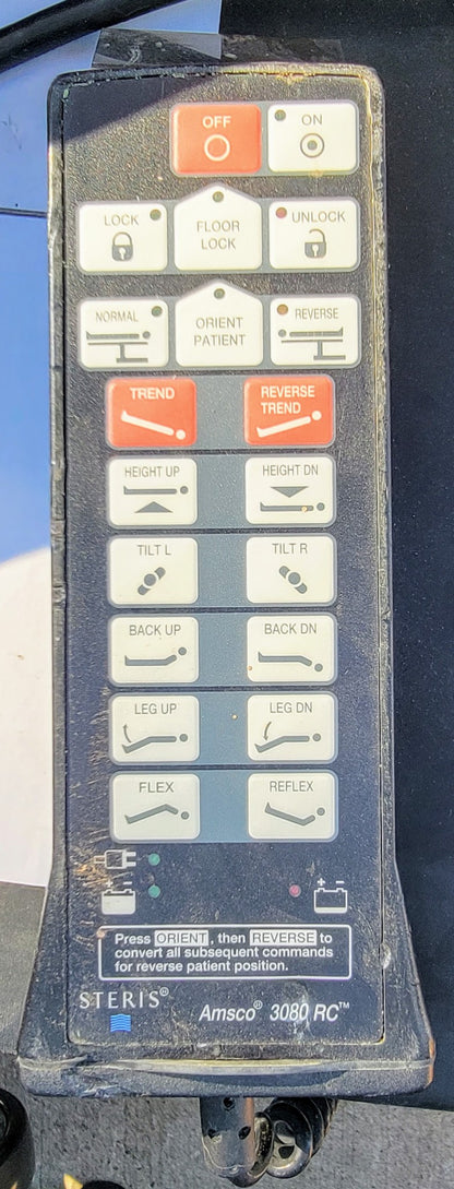 STERIS AMSCO 3080 RC with HAND REMOTE CONTROL DOES NOT MOVE UP OR DOWN FREE SHIP