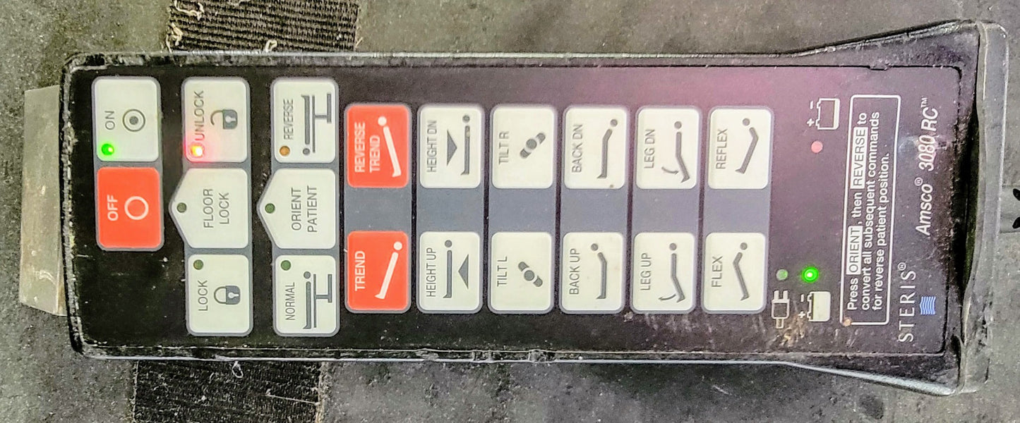 STERIS AMSCO 3080 RC with HAND REMOTE CONTROL DOES NOT MOVE UP OR DOWN FREE SHIP