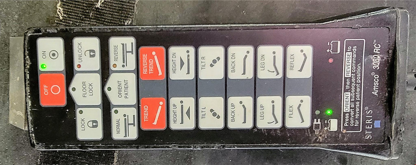 STERIS AMSCO 3080 RC with HAND REMOTE CONTROL DOES NOT MOVE UP OR DOWN FREE SHIP