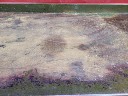 VINTAGE LYON MILITARY GREEN 6 FOOT Wide x 28"Deep x 37"High WORK BENCH FREE SHIP