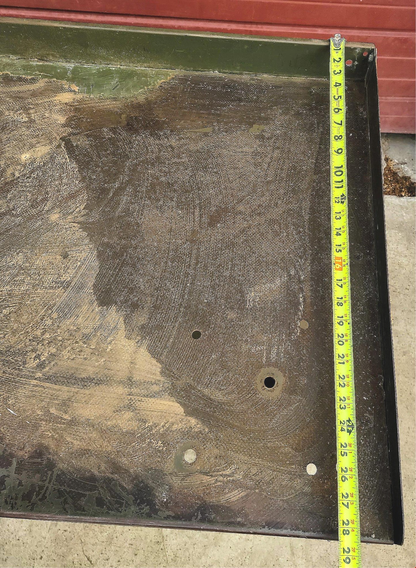 VINTAGE LYON MILITARY GREEN 6 FOOT Wide x 28"Deep x 37"High WORK BENCH FREE SHIP