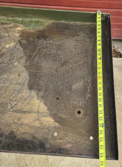 VINTAGE LYON MILITARY GREEN 6 FOOT Wide x 28"Deep x 37"High WORK BENCH FREE SHIP