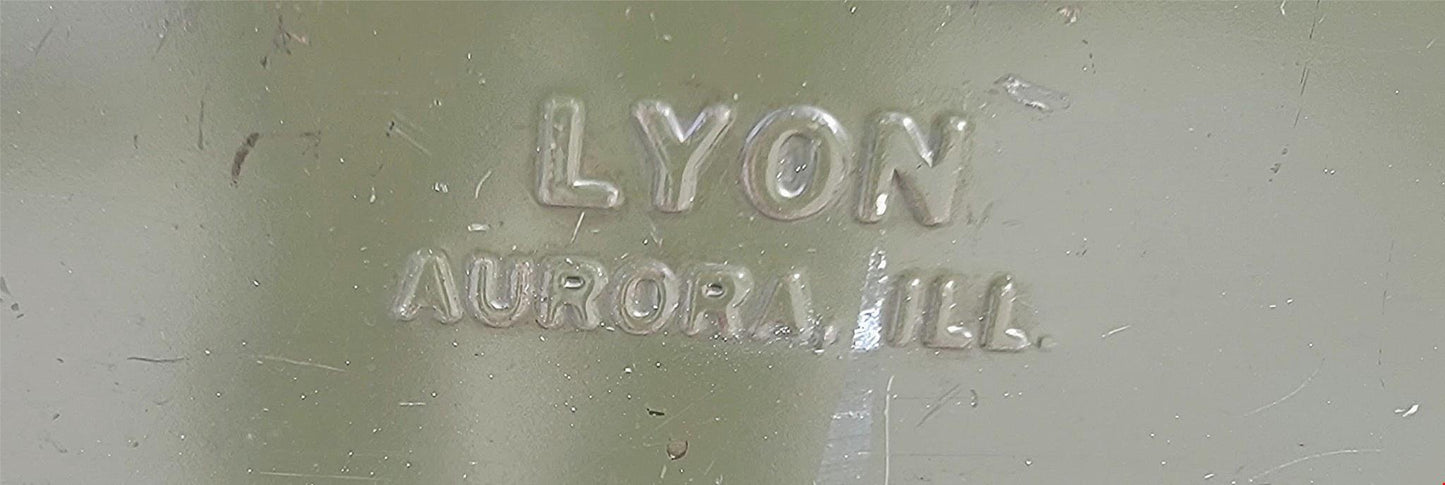 VINTAGE LYON MILITARY GREEN 6 FOOT Wide x 28"Deep x 37"High WORK BENCH FREE SHIP