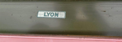 VINTAGE LYON MILITARY GREEN 6 FOOT Wide x 28"Deep x 37"High WORK BENCH FREE SHIP