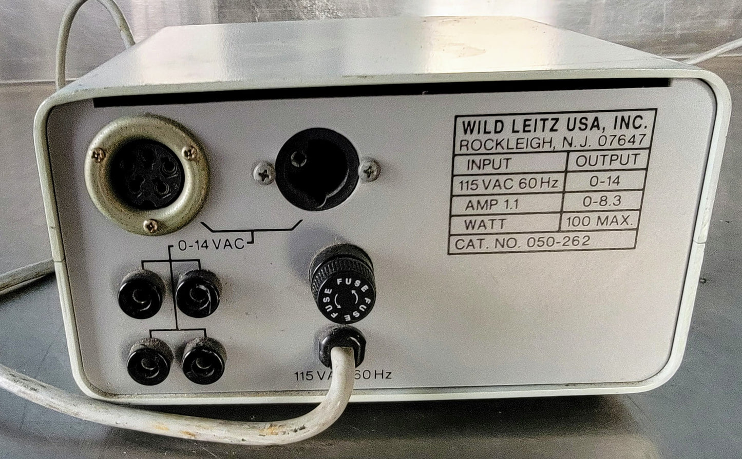 WILD LEITZ® 050-262 MICROSCOPE POWER SUPPLY WORKS GREAT 90-DAY-WARRANTY FREESHIP