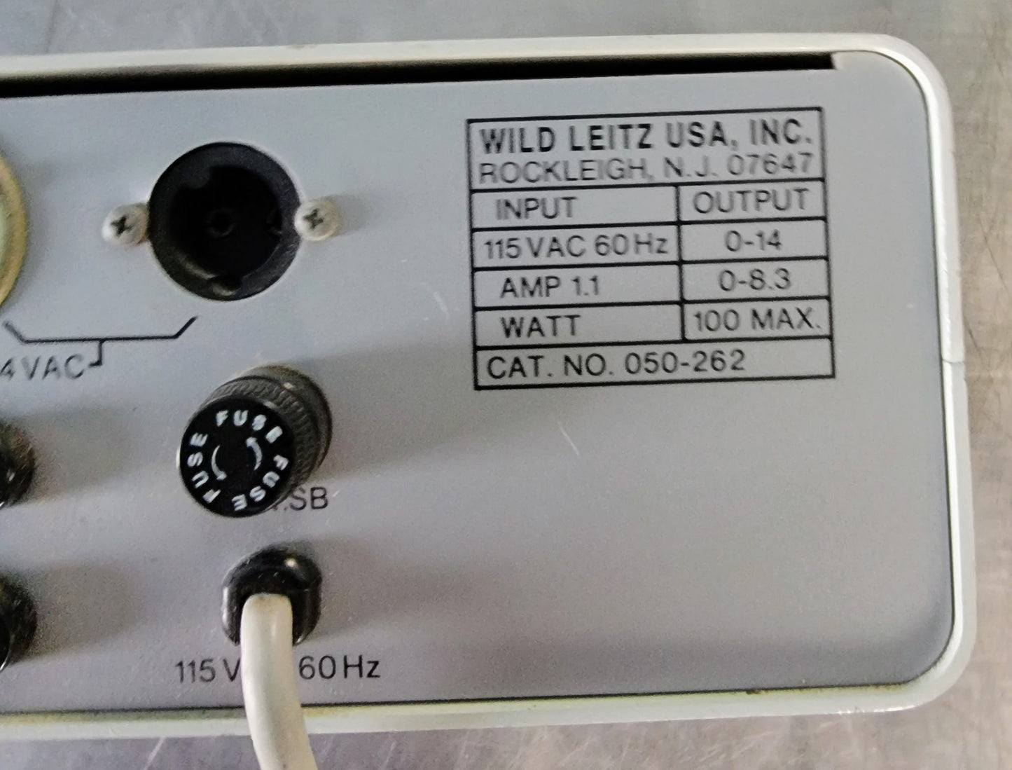 WILD LEITZ® 050-262 MICROSCOPE POWER SUPPLY WORKS GREAT 90-DAY-WARRANTY FREESHIP