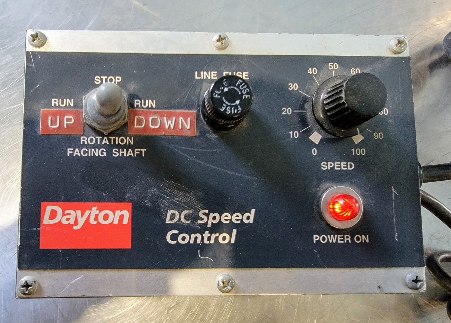 DAYTON DC GEARMOTOR 90V SPEED REDUCER & SPEED CONTROL 5:1 FREE SHIP WATCH VIDEO