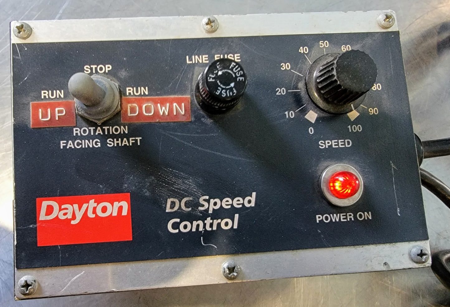 DAYTON DC GEARMOTOR 90V SPEED REDUCER & SPEED CONTROL 5:1 FREE SHIP WATCH VIDEO