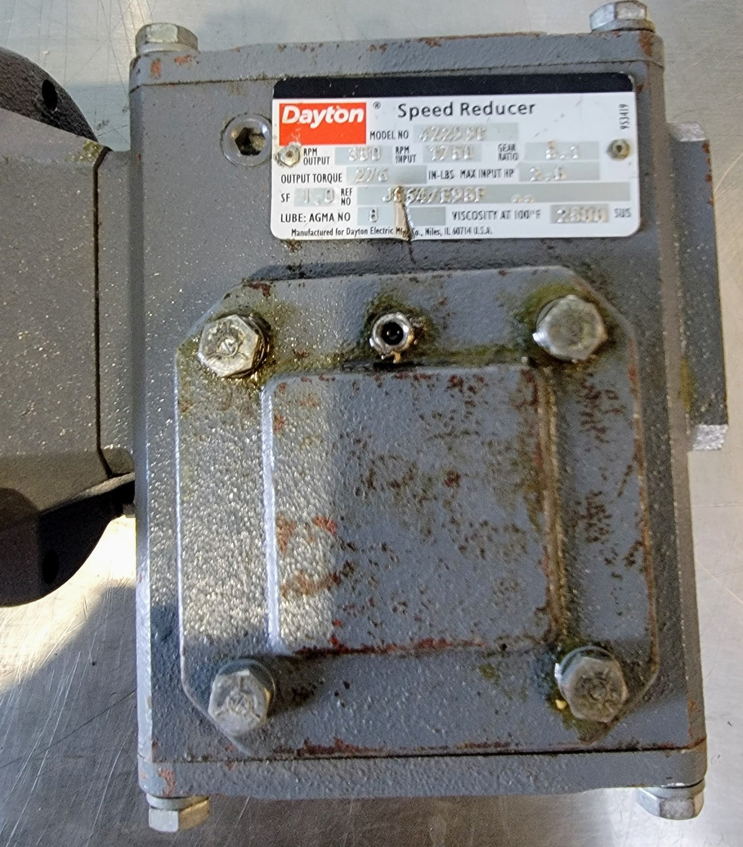 DAYTON DC GEARMOTOR 90V SPEED REDUCER & SPEED CONTROL 5:1 FREE SHIP WATCH VIDEO