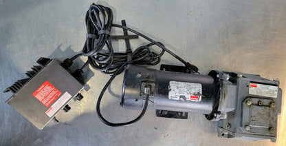 DAYTON DC GEARMOTOR 90V SPEED REDUCER & SPEED CONTROL 5:1 FREE SHIP WATCH VIDEO