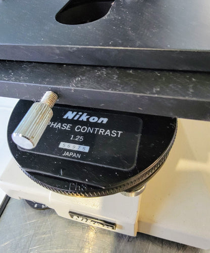 PERFECT NIKON LABOPHOT PHASE CONTRAST MICROSCOPE 4OBJECTIVES PFX TURRET WARRANTY