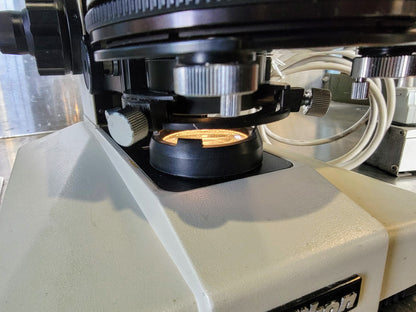 PERFECT NIKON LABOPHOT PHASE CONTRAST MICROSCOPE 4OBJECTIVES PFX TURRET WARRANTY