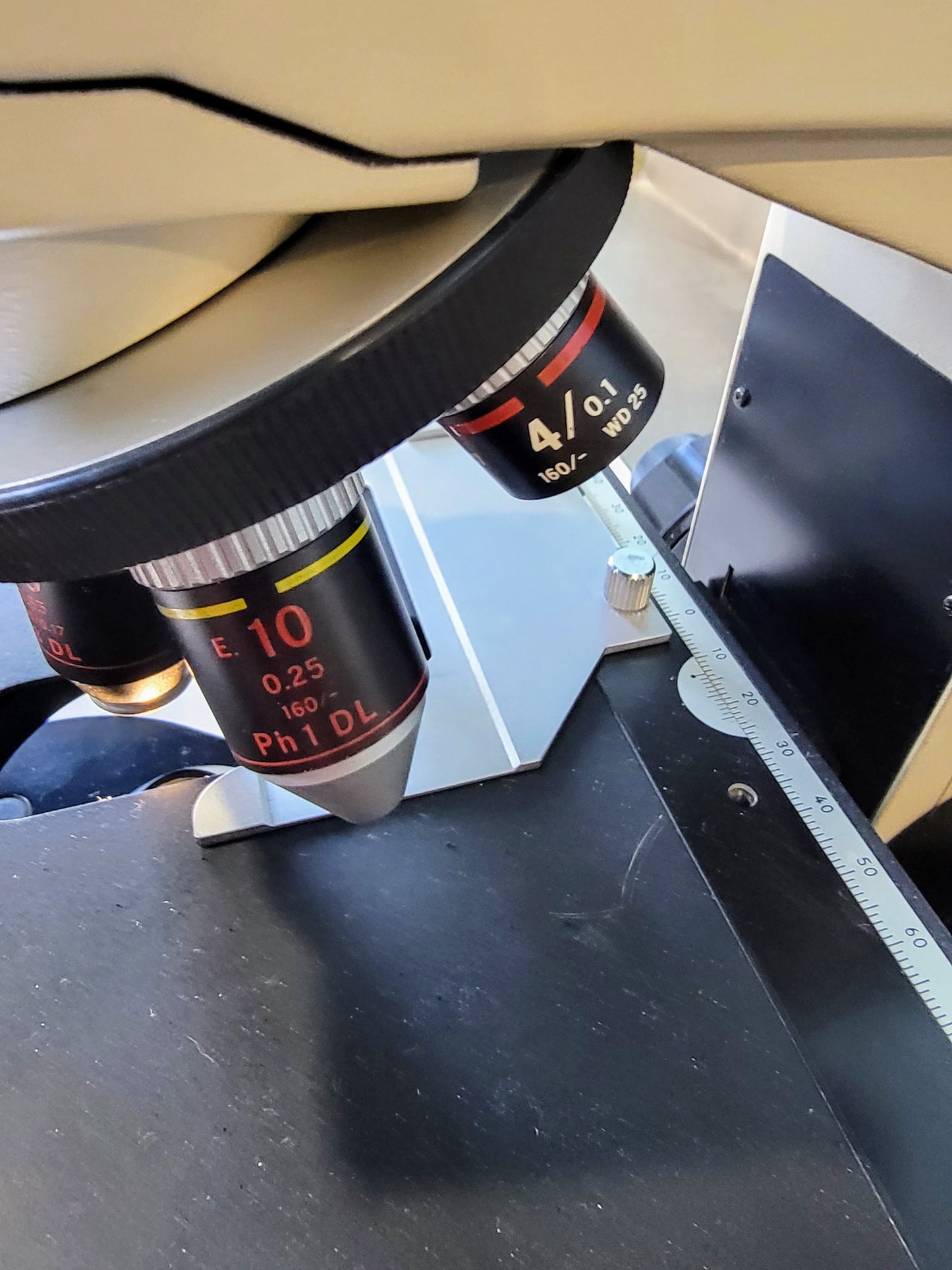 PERFECT NIKON LABOPHOT PHASE CONTRAST MICROSCOPE 4OBJECTIVES PFX TURRET WARRANTY