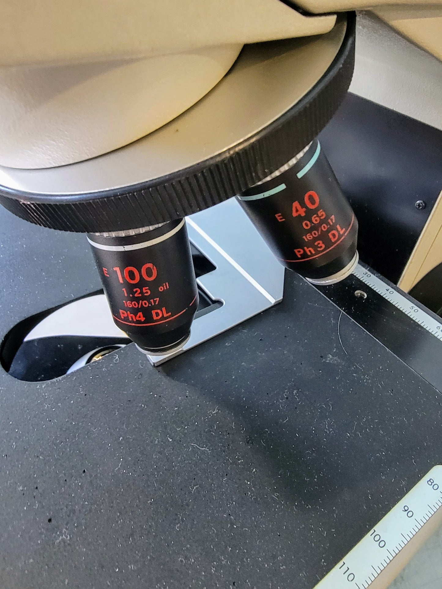 PERFECT NIKON LABOPHOT PHASE CONTRAST MICROSCOPE 4OBJECTIVES PFX TURRET WARRANTY