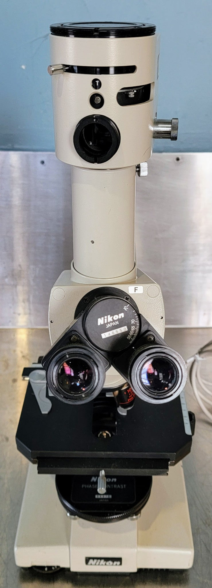 PERFECT NIKON LABOPHOT PHASE CONTRAST MICROSCOPE 4OBJECTIVES PFX TURRET WARRANTY