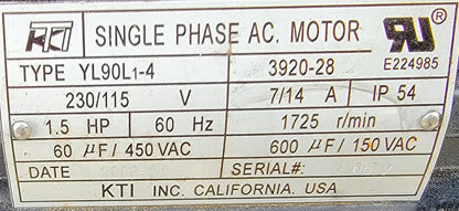RARE KTI DUAL STAGE 110/220V HYDRAULIC PUMP STEEL RESERVOIR FREESHIP WATCH VIDEO