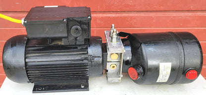 RARE KTI DUAL STAGE 110/220V HYDRAULIC PUMP STEEL RESERVOIR FREESHIP WATCH VIDEO