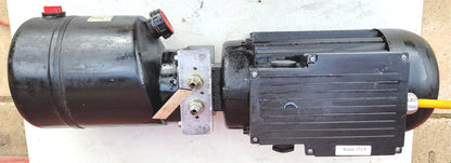 RARE KTI DUAL STAGE 110/220V HYDRAULIC PUMP STEEL RESERVOIR FREESHIP WATCH VIDEO