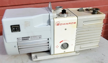 RARE EDWARDS RV8 ROTARY VANE DUALSTAGE 110/220V VACUUM PUMP FREESHIP WATCH VIDEO