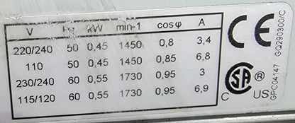 RARE EDWARDS RV8 ROTARY VANE DUALSTAGE 110/220V VACUUM PUMP FREESHIP WATCH VIDEO
